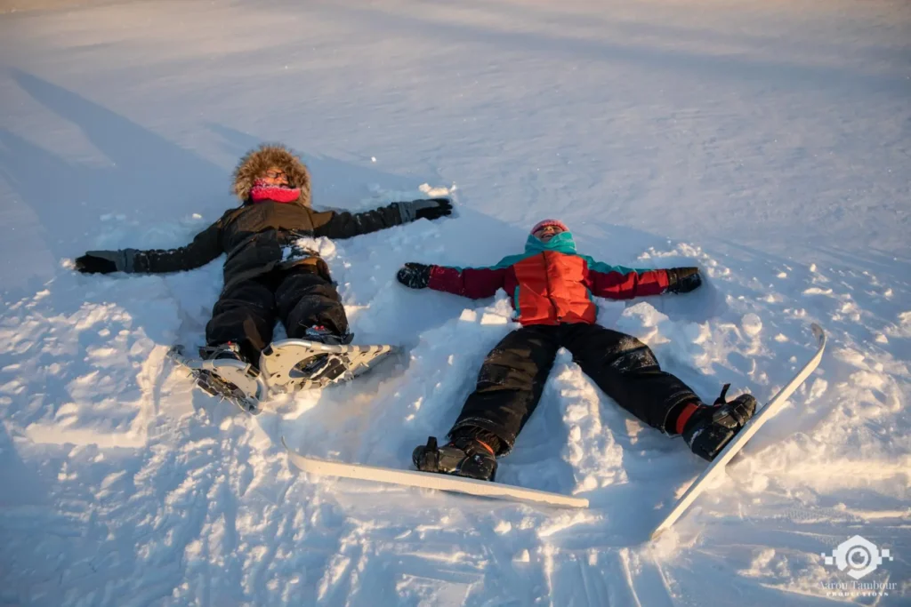Hay River Ski Club snow angels